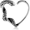Surgical Steel Open Heart Seamless Ring