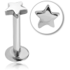 Surgical Steel Internally Threaded Micro Labret - Star