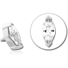 Surgical Steel Jewelled Micro Attachment For 1.2mm Internally Threaded Pins