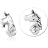 Surgical Steel Jewelled Micro Attachment For 1.2mm Internally Threaded Pins