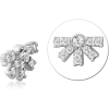 Surgical Steel Jewelled Micro Attachment For 1.2mm Internally Threaded Pins