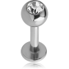 Surgical Steel Jewelled Labret