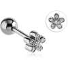 Surgical Steel Jewelled Tragus Micro Barbell