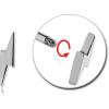 Surgical Steel Micro Threaded Lightning Attachment