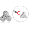Surgical Steel Micro Threaded Attachment - Trisquel