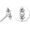Surgical Steel Jewelled Threadless Attachment