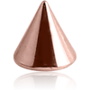 Rose Gold Pvd Coated Surgical Steel Micro Cone