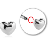 Surgical Steel Attachment For 1.6 Mm Threaded Pin - Heart