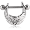 Surgical Steel Cartilage Shield - Leaf
