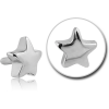Surgical Steel Push Fit Attachment For Bioflex Internal Labret - Star