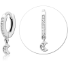Surgical Steel Jewelled Multi Purpose Huggie Piercing