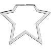 Surgical Steel Hoop Earrings For Tunnel - Star