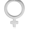 Surgical Steel Hoop Earrings For Tunnel - Female