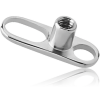 Titanium Internally Threaded Dermal Anchor Pin With Big Hole