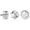 Anodised Titanium Micro Jewelled Attachment For 1.2mm Internally Threaded Pins -crown
