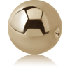 Zircon Gold Pvd Coated Surgical Steel Ball For Ball Closure Ring