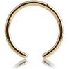 Zircon Gold Pvd Coated Surgical Steel Ball Closure Ring Pin