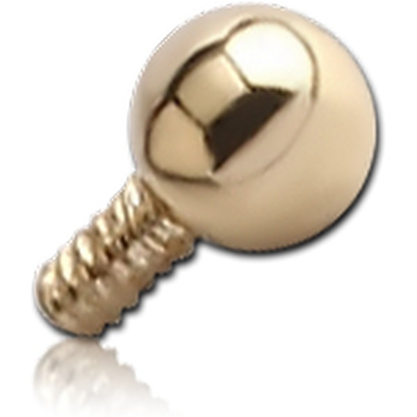 14K GOLD BALL FOR 1.2MM INTERNALLY THREADED PINS