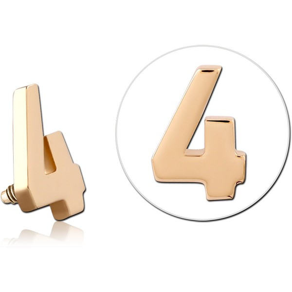 14K GOLD FOR 1.2MM INTERNALLY THREADED PINS