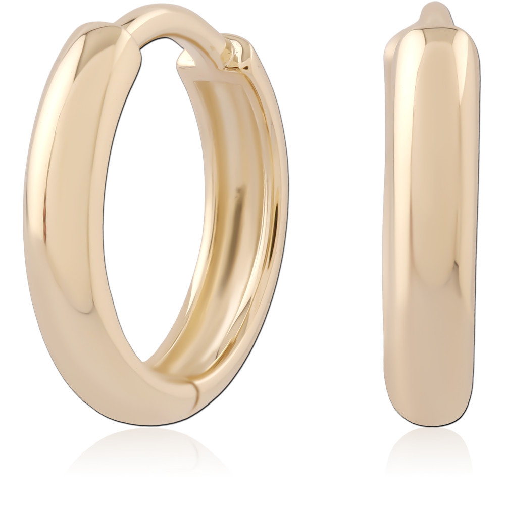 14K YELLOW GOLD HINGE SEGMENT RING PLAIN SMOOTH POLISHED
