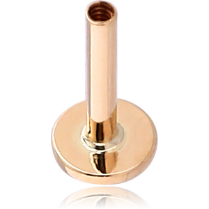14K GOLD INTERNALLY THREADED MICRO LABRET PIN