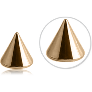 14K GOLD MICRO CONE