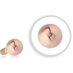 14K ROSE GOLD FOR 1.2MM INTERNALLY THREADED PINS