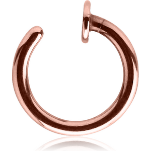 14K ROSE GOLD OPEN NOSE RING