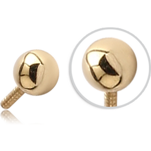 18K GOLD PUSH FIT BALL FOR BIOFLEX INTERNAL NOSE STUD