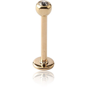 18K GOLD JEWELLED MICRO LABRET