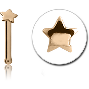 18K GOLD STAR NOSE BONE