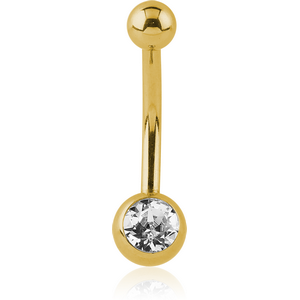 18K GOLD JEWELLED MINI NAVEL BANANA