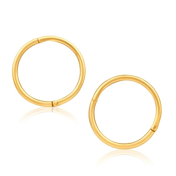 Pair Of 9k Gold Sleeper Earrings Body Piercing Shop