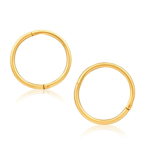 PAIR OF 9K GOLD SLEEPER EARRINGS