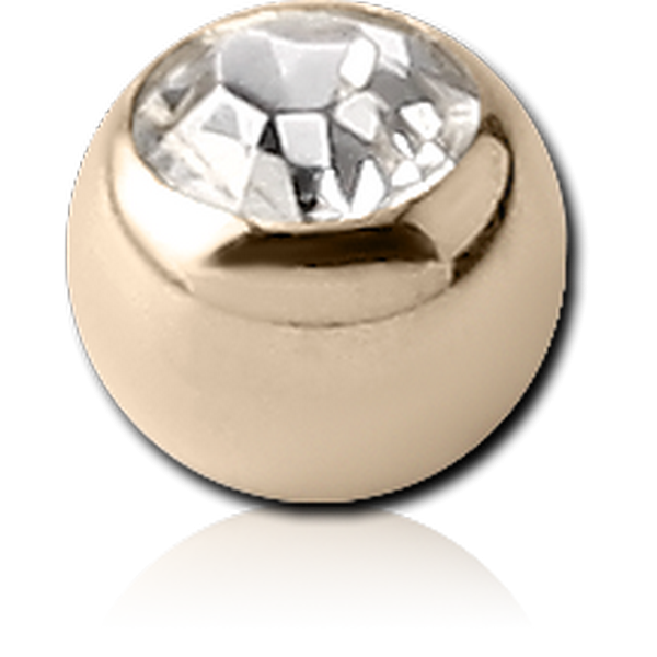 9K GOLD PREMIUM CRYSTAL JEWELLED MICRO BALL