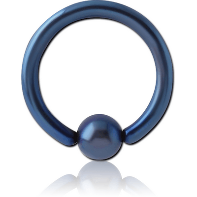 ANODISED SURGICAL STEEL BALL CLOSURE RING