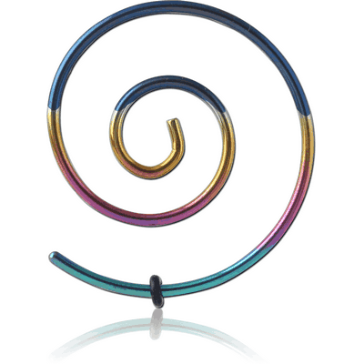 ANODISED SURGICAL STEEL WIRE EAR SPIRAL