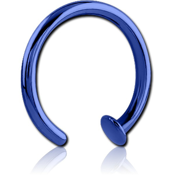 ANODISED SURGICAL STEEL OPEN NOSE RING