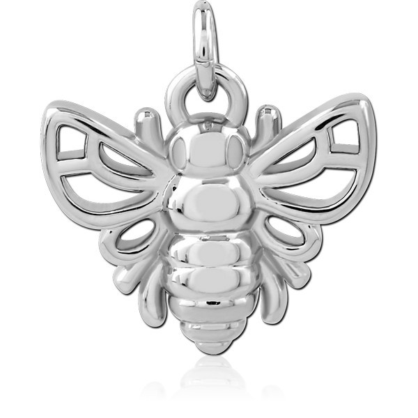 RHODIUM PLATED BRASS CHARM