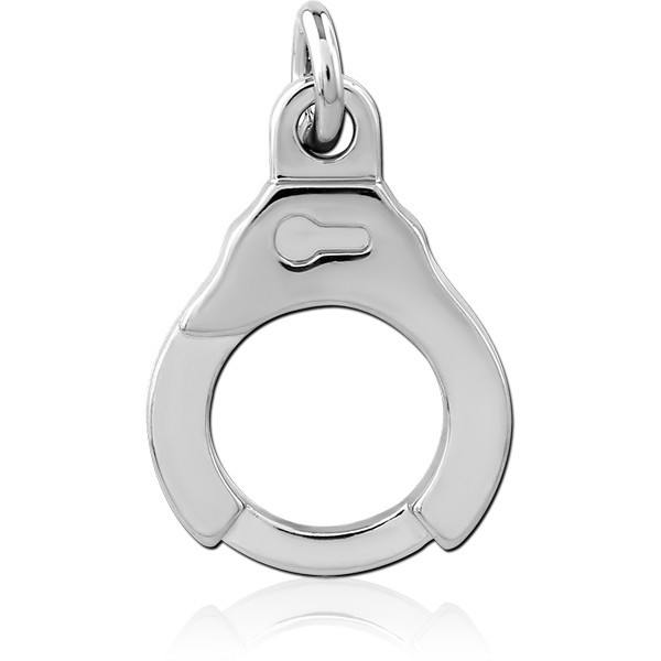 RHODIUM PLATED BRASS CHARM