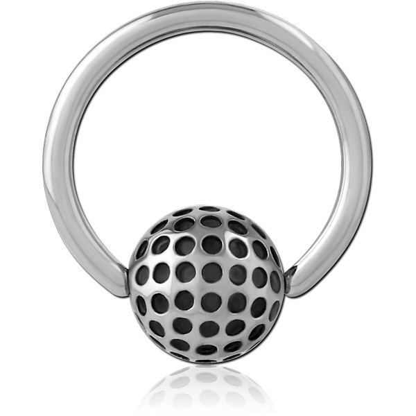 SURGICAL STEEL BALL CLOSURE RING WITH ATTACHMENT
