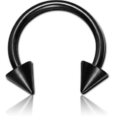 BLACKLINE SURGICAL STEEL MICRO CIRCULAR BARBELL WITH CONES