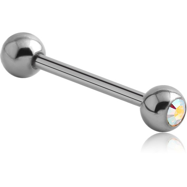 SURGICAL STEEL DOUBLE JEWELLED PREMIUM BARBELL