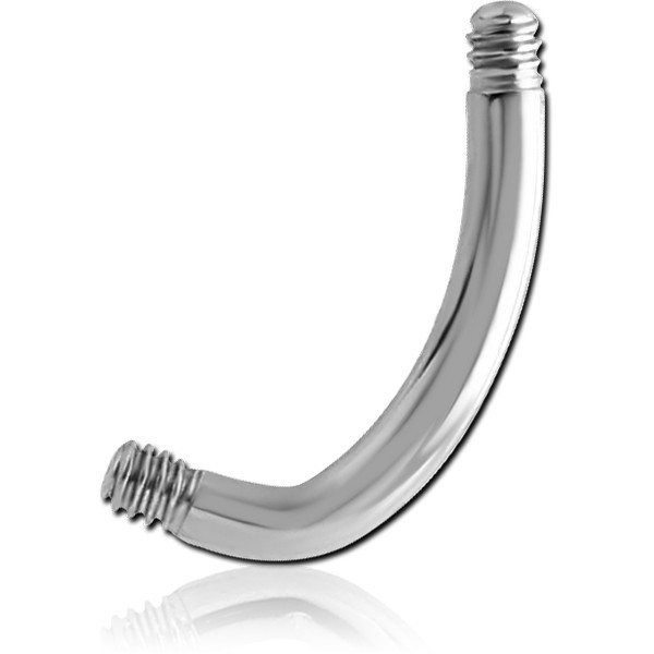 SURGICAL STEEL J-BAR NAVEL BANANA PIN