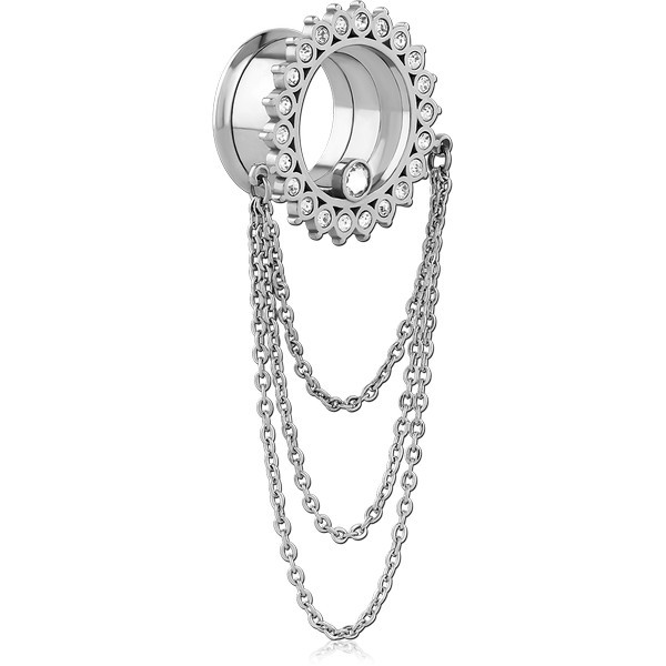 STAINLESS STEEL DOUBLE FLARED INTERNALLY THREADED TUNNEL