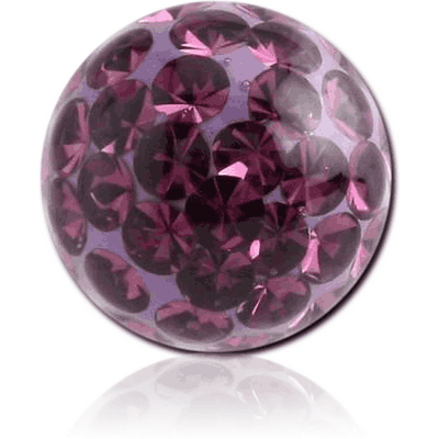 EPOXY COATED CRYSTALINE JEWELED BALL