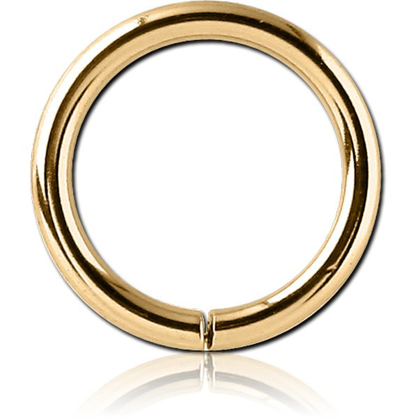 GOLD PVD 18K COATED SURGICAL STEEL SEAMLESS RING