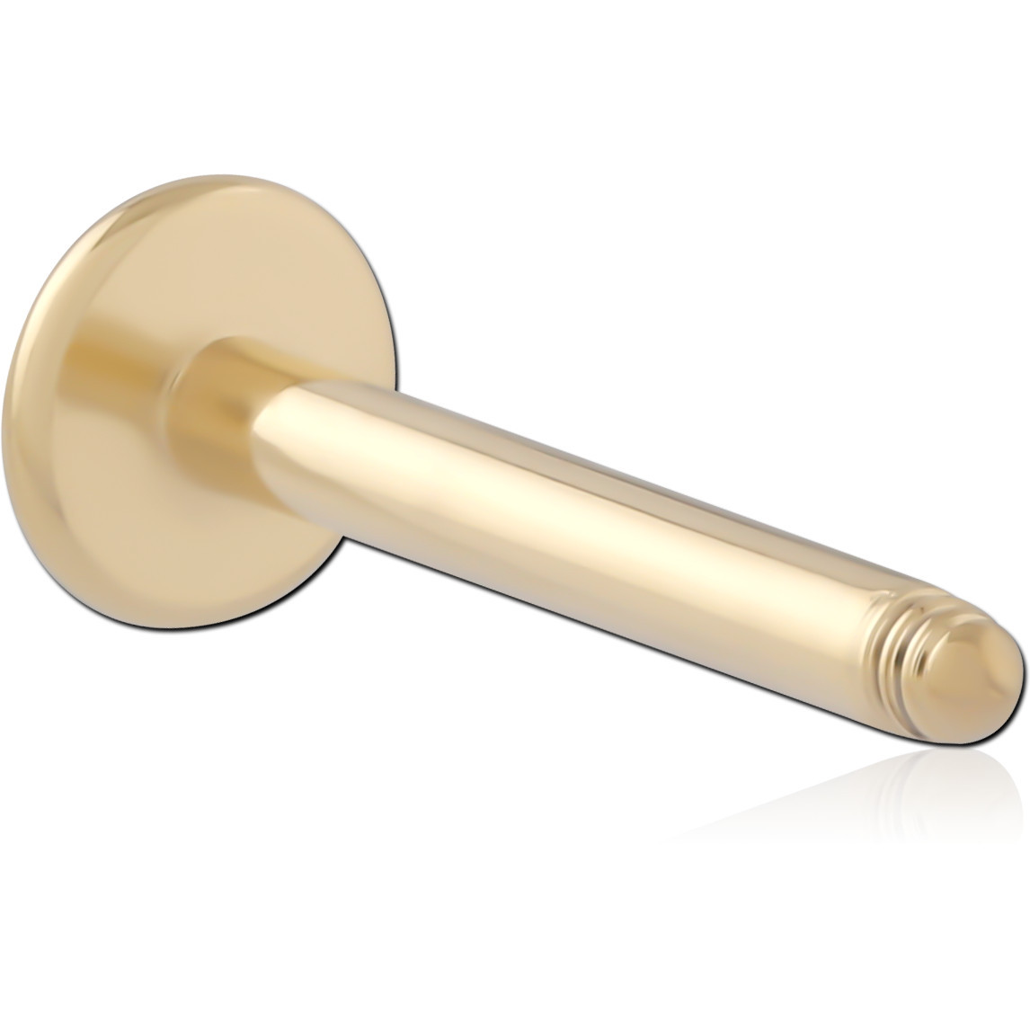 GOLD PVD 18K COATED TITANIUM LABRET PIN