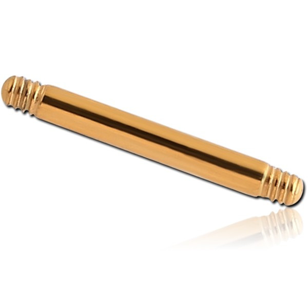 GOLD PVD COATED SURGICAL STEEL BARBELL PIN