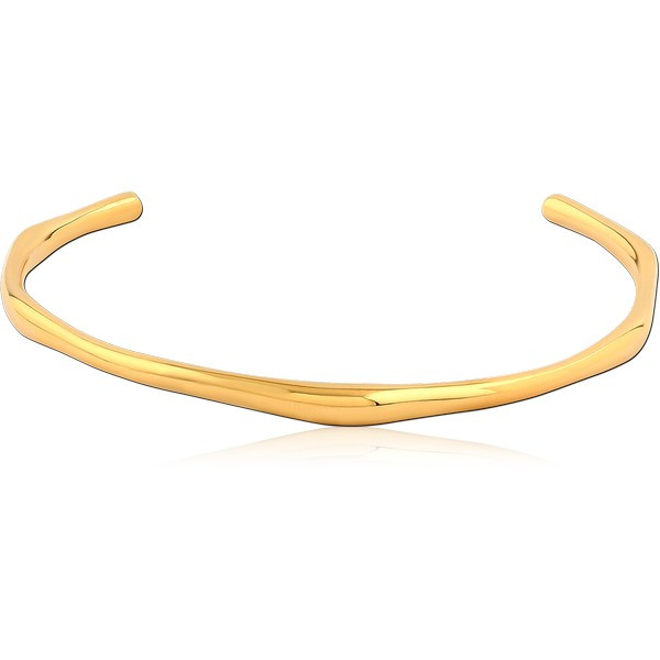 GOLD PVD COATED SURGICAL STEEL BANGLE